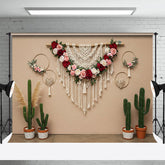 Lofaris Boho Floral Cactus Sweet Lovely Wedding Backdrop
